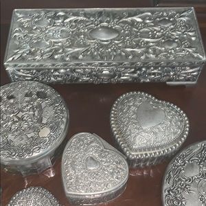Genuine Sterling Silver vanity set